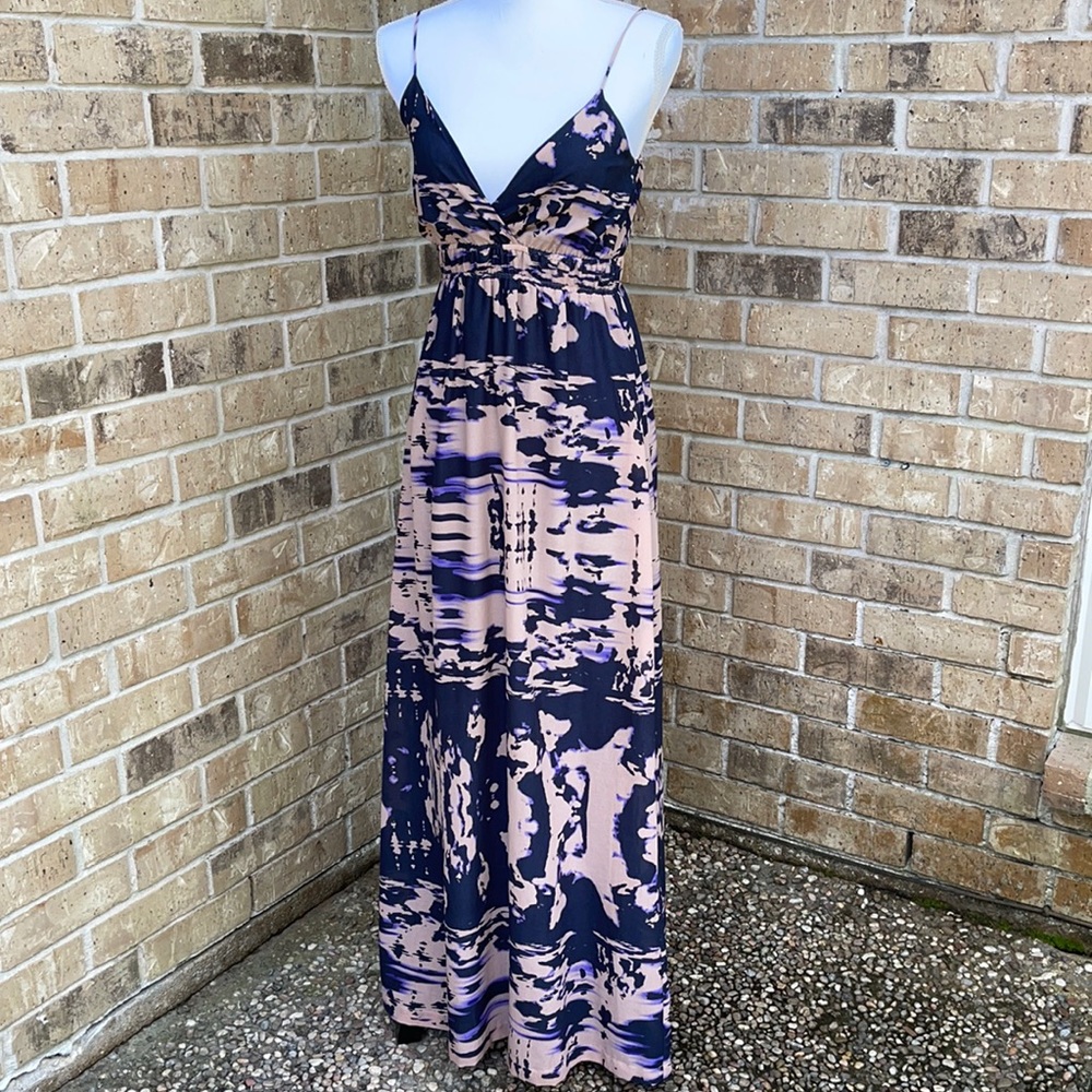 Collective Concepts Tie Dye effect maxi dress.